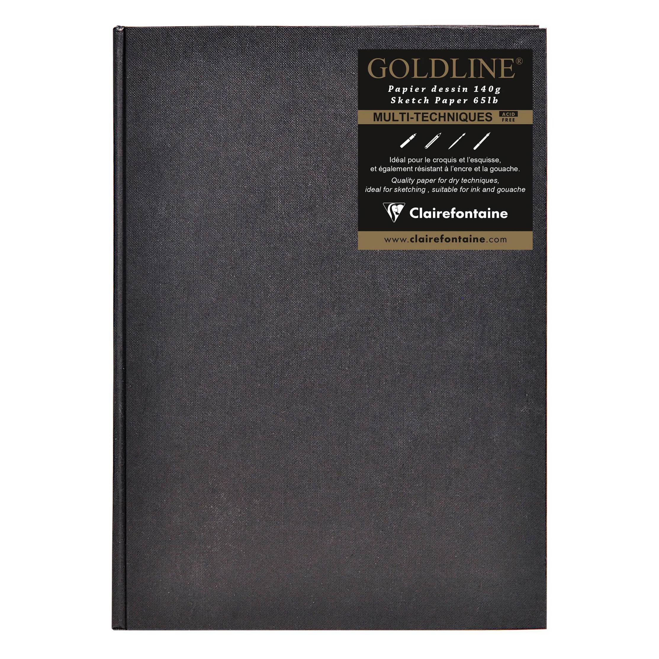 Clairefontaine - 134243C Skizzenbuch für Trockene Techniken (A4, Fadenbindung, Elfenbein, 64 Blatt)