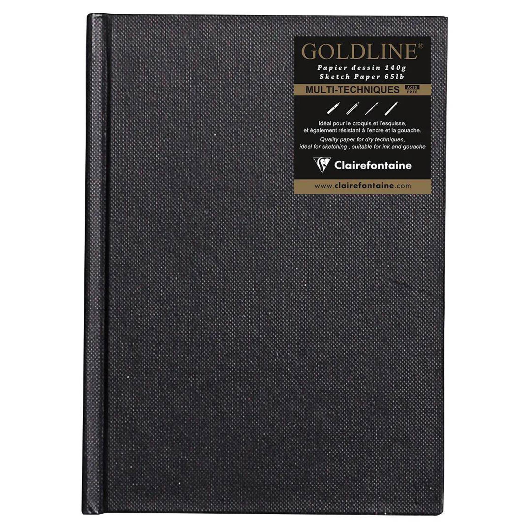Clairefontaine - 134247C, Skizzenbuch 5x mit Fadenbindung für Trockene Techniken (A6, 64 Blatt, Elfenbein)