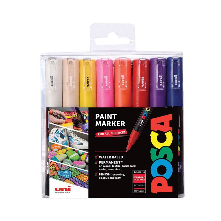 Faber-Castell - POSCA PC-1M (Extrafeine Mehrfarbige Marker)