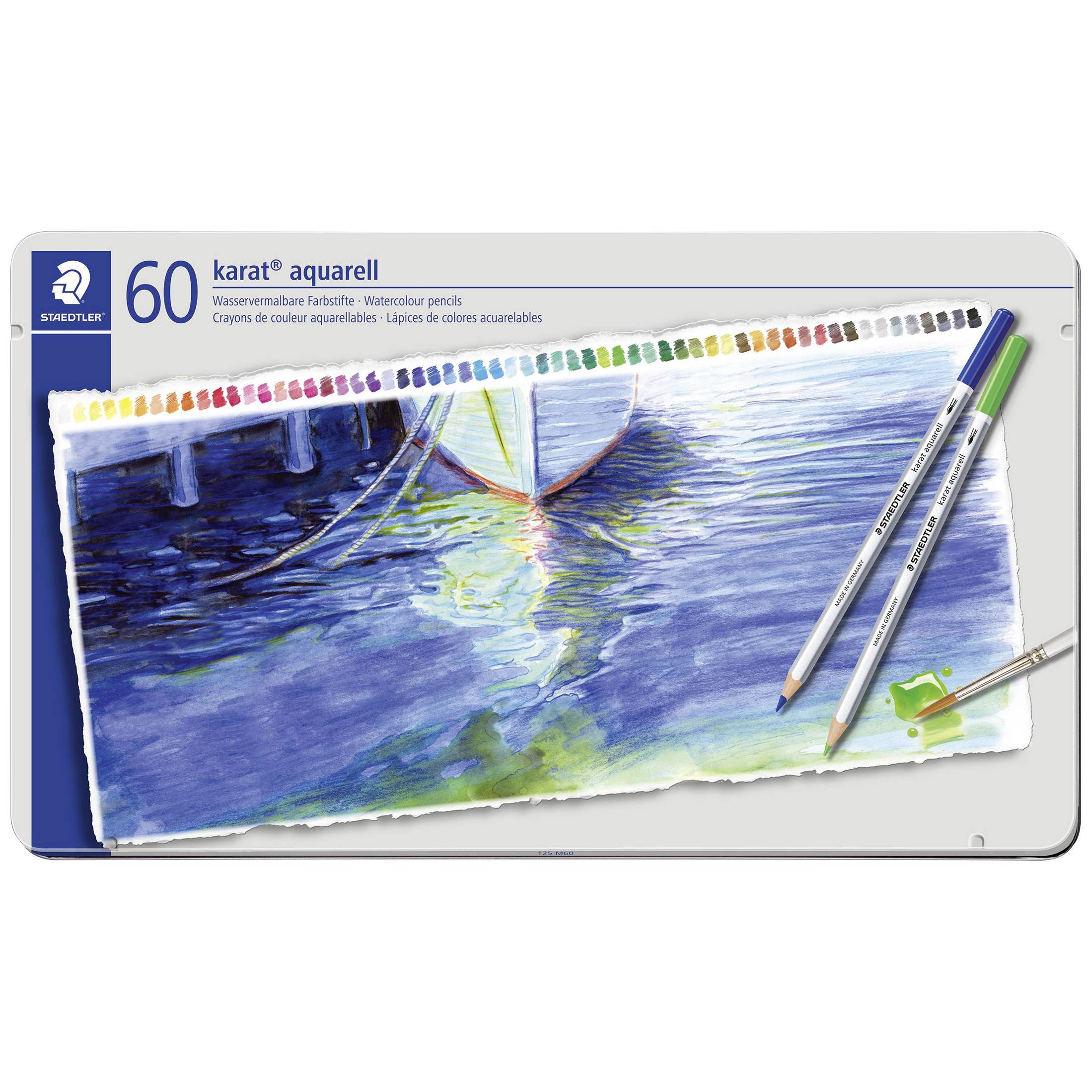 Staedtler - karat aquarell - Premium Farbstift Set (60 Stück)