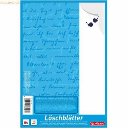 Herlitz - A4 10 Blatt Löschblätter, weiß, 80g/qm (1St.)