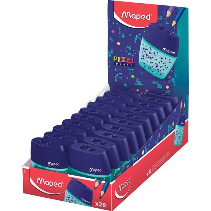 Maped - 82035022 Doppel-Spitzdose PIXEL PARTY (Kunststoff, 1St.)