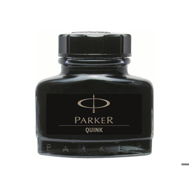 Parker Pen - Quink (permanent) Tinte (Schwarz) - Inhalt: 57 ml, 1St.