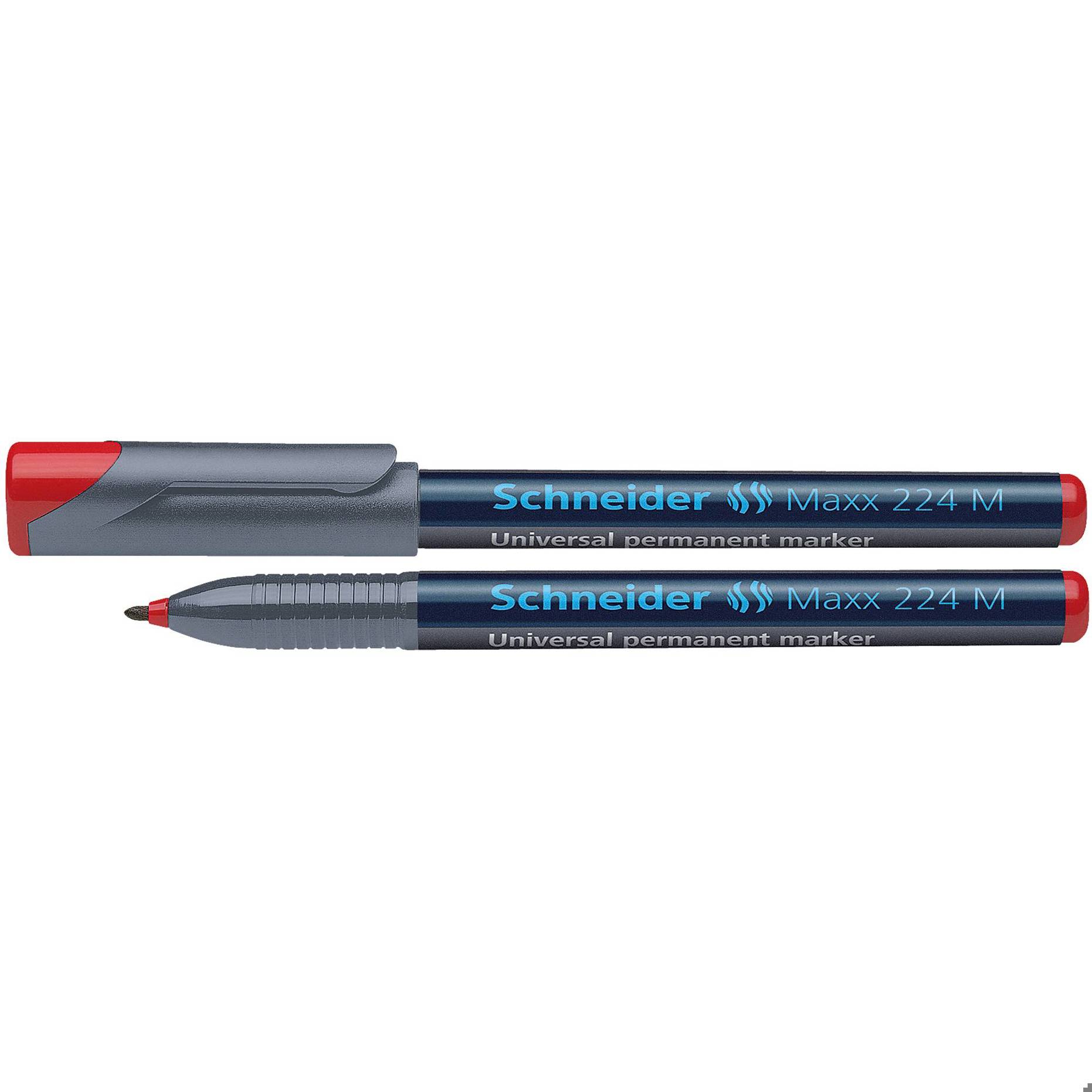 Schneider Schreibgeräte - 1202 - Permanent Universeller Marker Maxx 224 (1St., Rot)