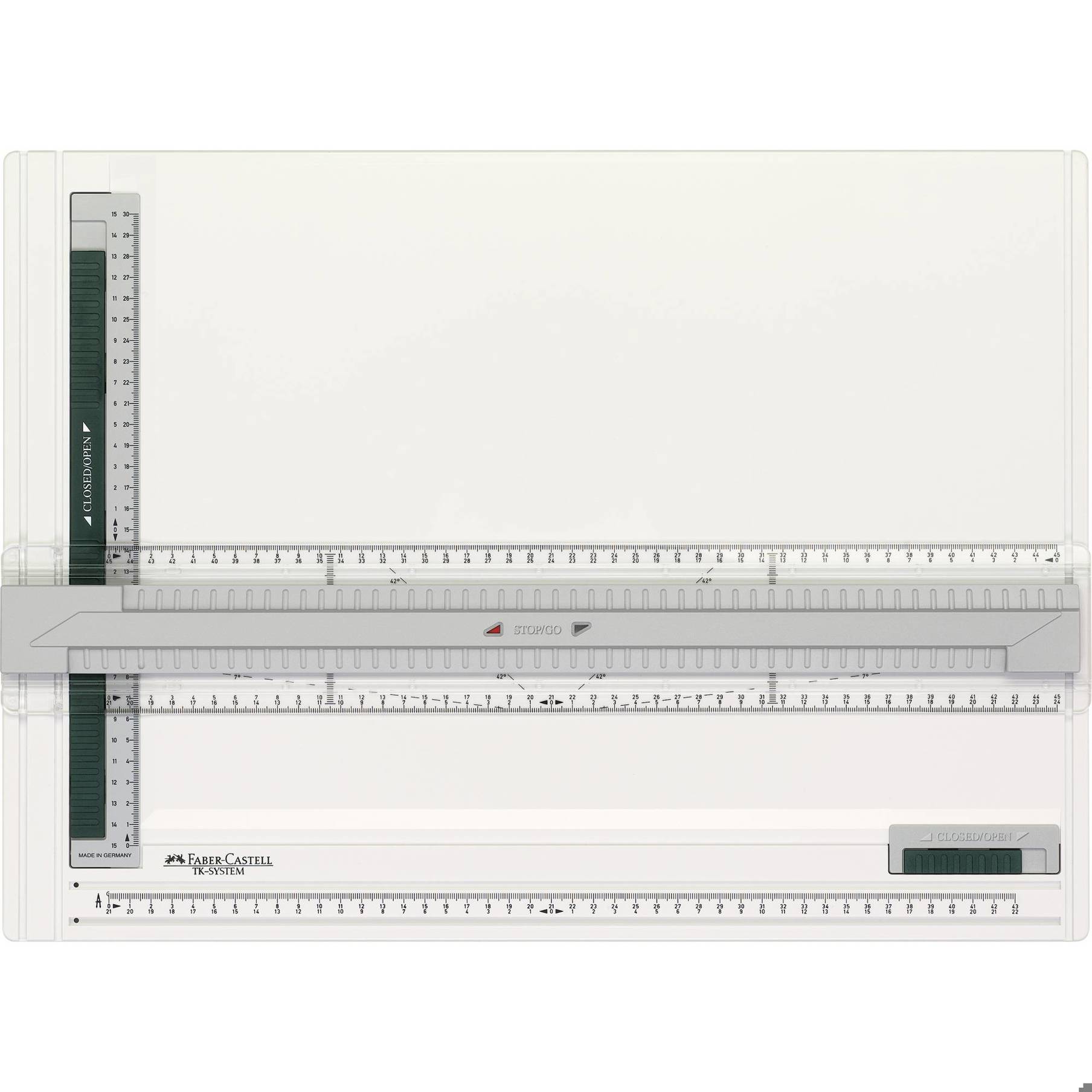 Faber-Castell - 171273 (TK-System) Zeichenplatte - A3 - Hellgrau