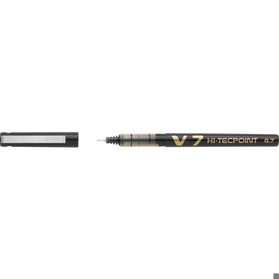Pilot - V7 (0,35) Tintenroller (Hi-Tecpoint, schwarz) - Rack-Größe 483 mm (19"), Inhalt 1St.