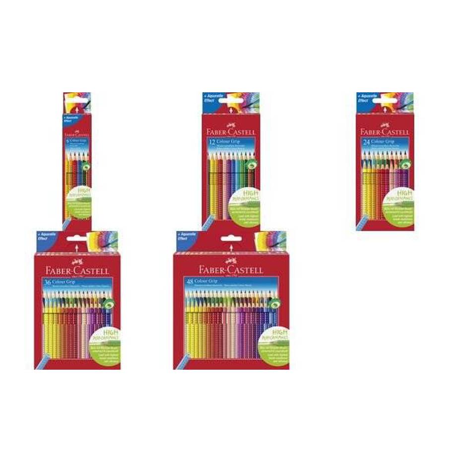 Faber-Castell - Colour GRIP 48er Etui (Dreikant-Buntstifte)