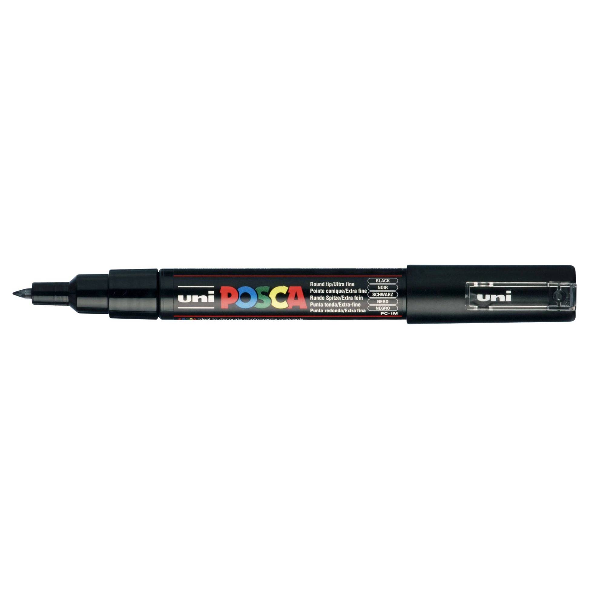 Posca - PC1MC - Vielseitiger Pigmentmarker (schwarz)