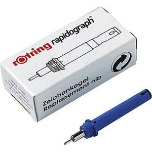 Rubbermaid - S0219110 - Edelstahl Zeichenkegel rapidograph® 0,18 mm Rot