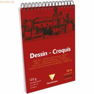 Clairefontaine - Zeichenblock - A4 - 125g/qm - VE=50 Blatt - 1St.