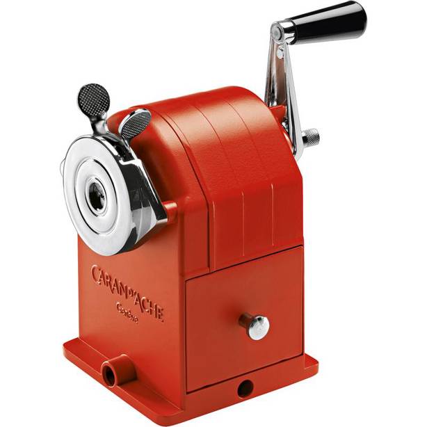 Caran CDache - 86040621 (manuell, 1-Loch) Spitzmaschine, rot, 1St.