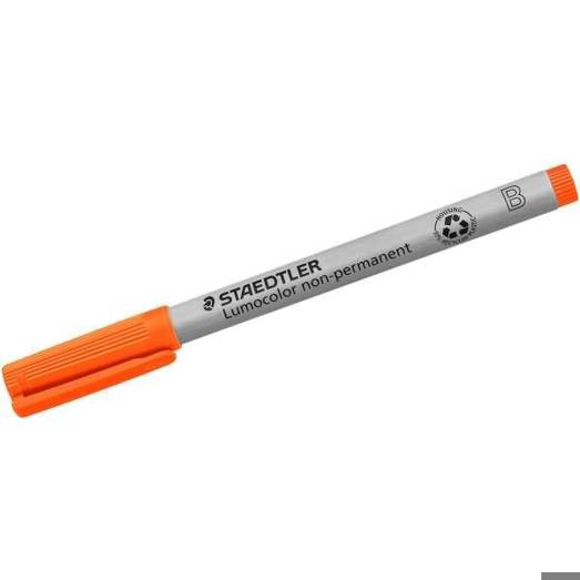 Staedtler - B (Folienstift Lumocolor Nonpermanent Orange, 1 St.)