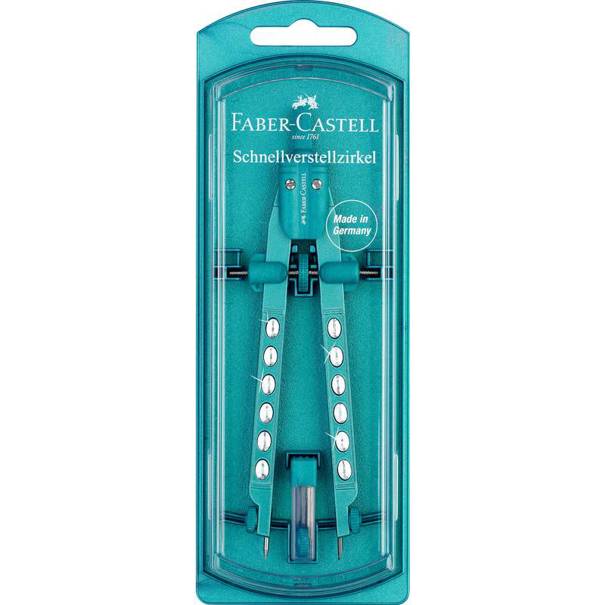 Faber-Castell - FACTORY SPARKLE (Violett) Schnellverstellzirkel